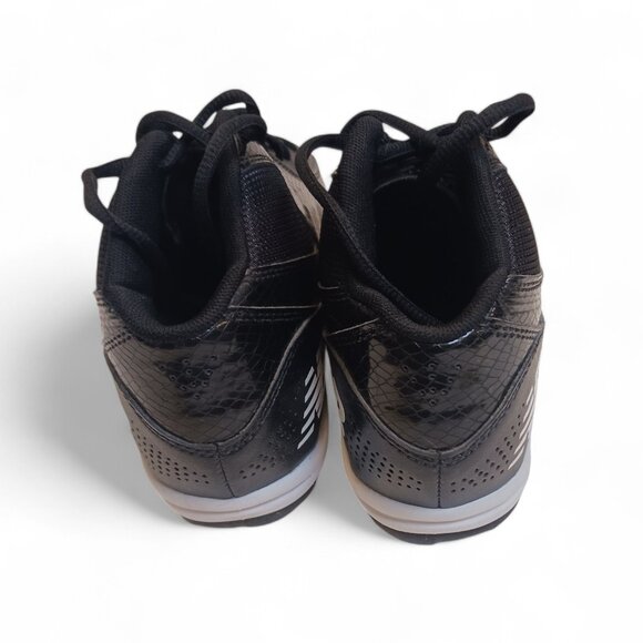 New Balance Youth Boys Black and White Football Cleats YF446MBK  Size 5W - Picture 4 of 13